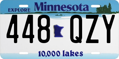 MN license plate 448QZY