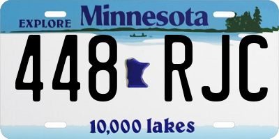 MN license plate 448RJC
