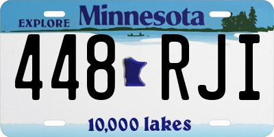MN license plate 448RJI