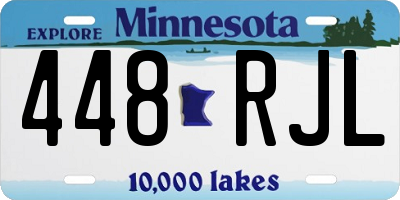 MN license plate 448RJL