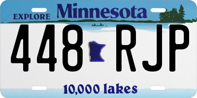 MN license plate 448RJP