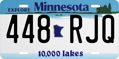 MN license plate 448RJQ