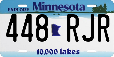 MN license plate 448RJR