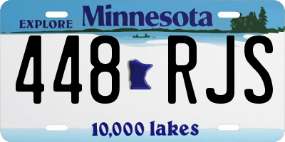 MN license plate 448RJS