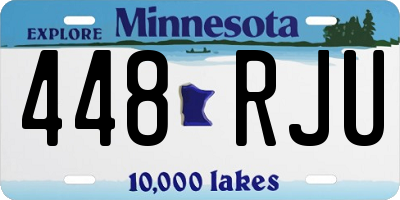 MN license plate 448RJU
