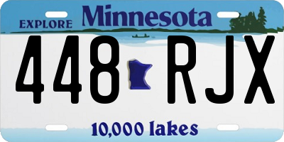 MN license plate 448RJX