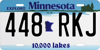 MN license plate 448RKJ