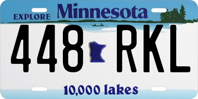 MN license plate 448RKL