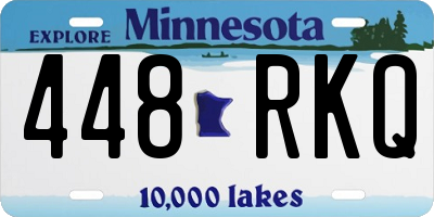 MN license plate 448RKQ
