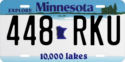 MN license plate 448RKU