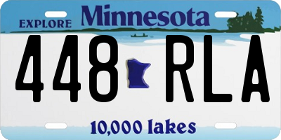 MN license plate 448RLA