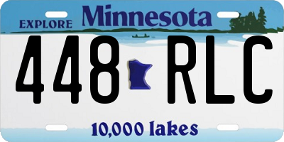 MN license plate 448RLC