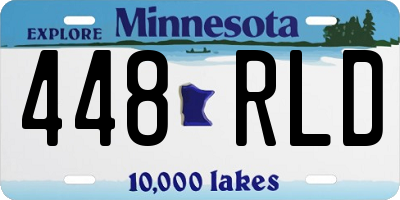 MN license plate 448RLD