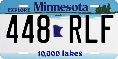 MN license plate 448RLF