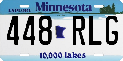 MN license plate 448RLG