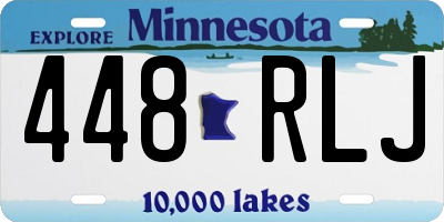MN license plate 448RLJ