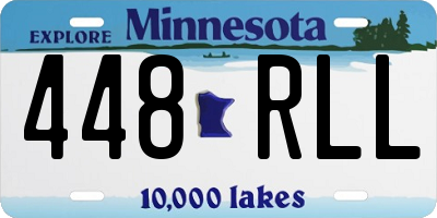 MN license plate 448RLL