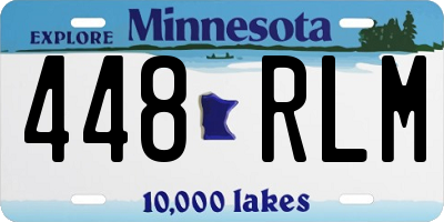 MN license plate 448RLM