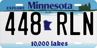 MN license plate 448RLN
