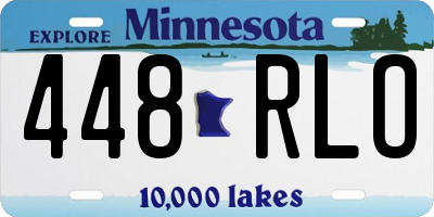 MN license plate 448RLO
