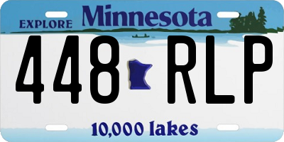 MN license plate 448RLP