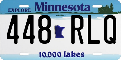 MN license plate 448RLQ