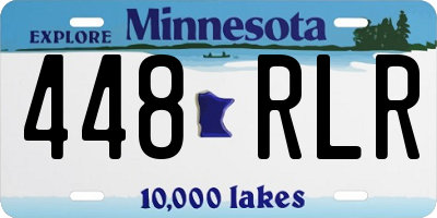 MN license plate 448RLR