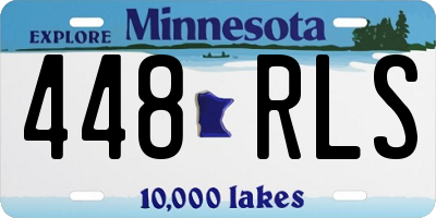 MN license plate 448RLS