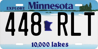 MN license plate 448RLT