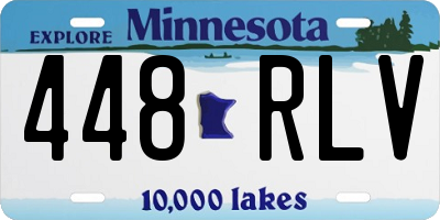 MN license plate 448RLV