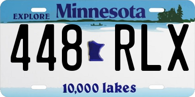 MN license plate 448RLX