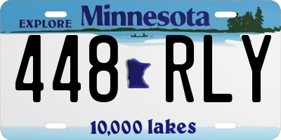 MN license plate 448RLY