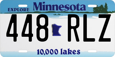 MN license plate 448RLZ