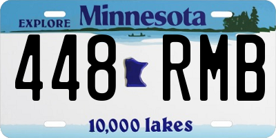 MN license plate 448RMB