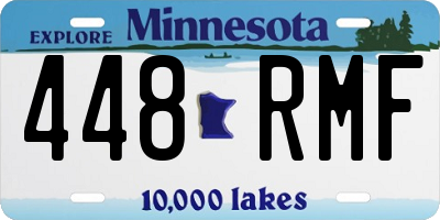 MN license plate 448RMF