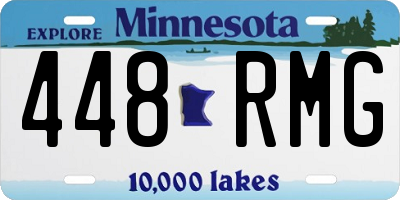 MN license plate 448RMG