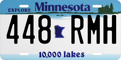MN license plate 448RMH