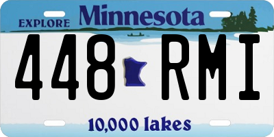 MN license plate 448RMI