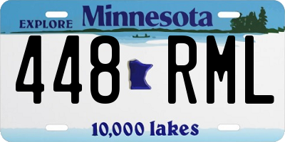 MN license plate 448RML