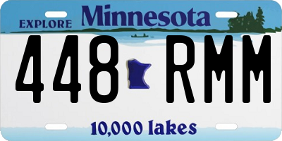 MN license plate 448RMM