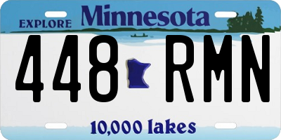 MN license plate 448RMN