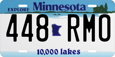 MN license plate 448RMO