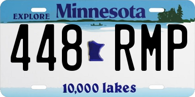 MN license plate 448RMP