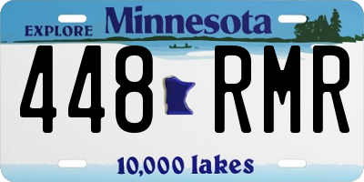 MN license plate 448RMR