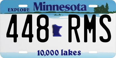 MN license plate 448RMS