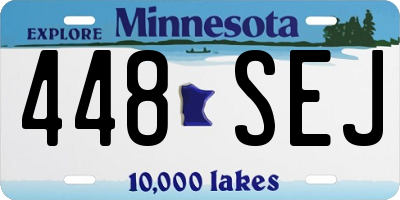 MN license plate 448SEJ