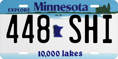 MN license plate 448SHI