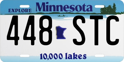 MN license plate 448STC