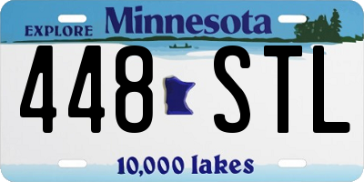 MN license plate 448STL