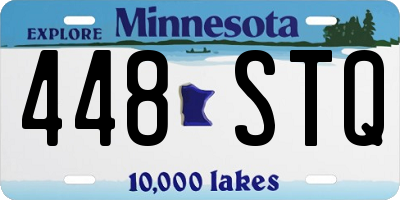 MN license plate 448STQ